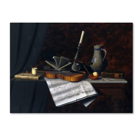 William Michael Harnett 'Still Life With The Toledo Blade' Canvas Art,14x19